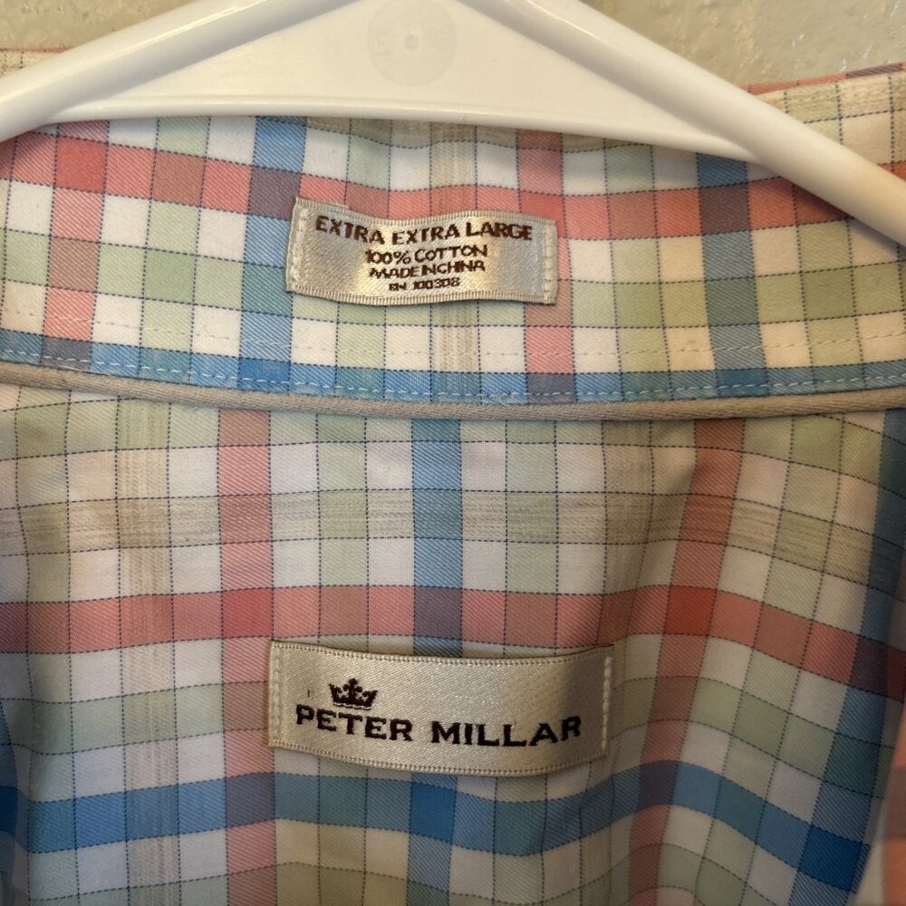 PETER MILLAR Dress‎ Shirt Mens Size XXL Cotton - Picture 2 of 6